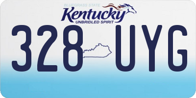 KY license plate 328UYG
