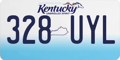KY license plate 328UYL
