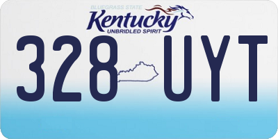 KY license plate 328UYT