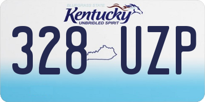 KY license plate 328UZP