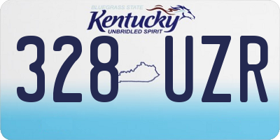 KY license plate 328UZR