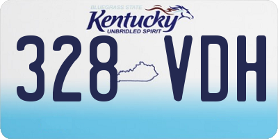 KY license plate 328VDH