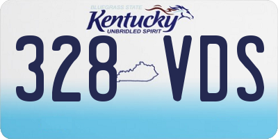 KY license plate 328VDS