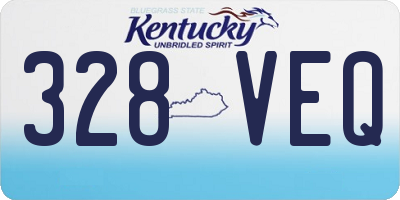 KY license plate 328VEQ