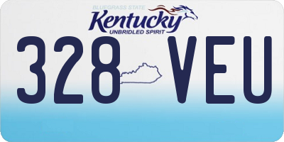 KY license plate 328VEU