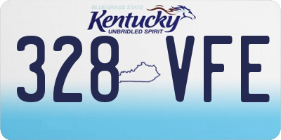 KY license plate 328VFE
