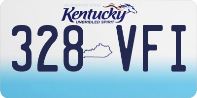 KY license plate 328VFI