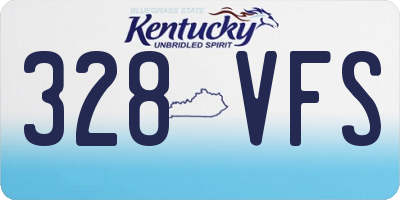 KY license plate 328VFS