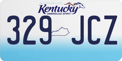 KY license plate 329JCZ