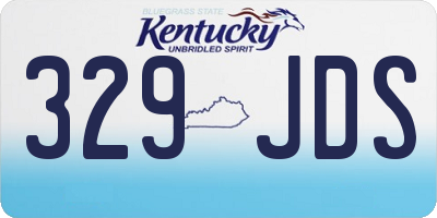 KY license plate 329JDS