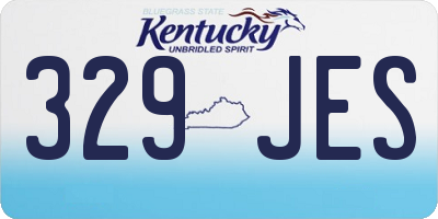 KY license plate 329JES