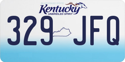 KY license plate 329JFQ