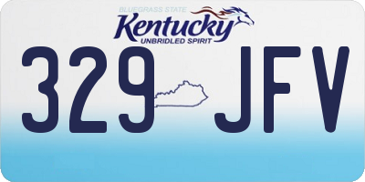 KY license plate 329JFV