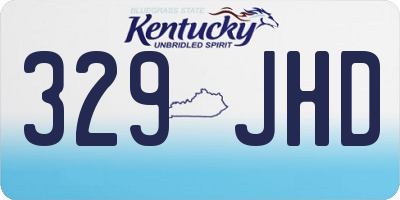 KY license plate 329JHD