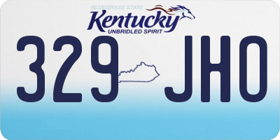 KY license plate 329JHO