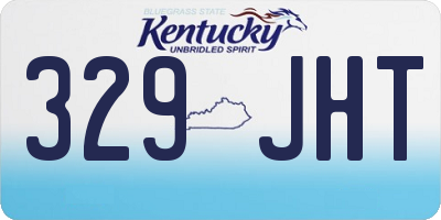 KY license plate 329JHT