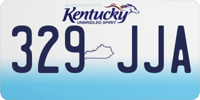 KY license plate 329JJA