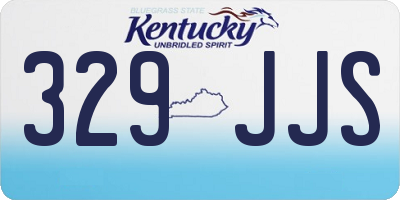 KY license plate 329JJS