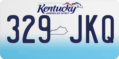 KY license plate 329JKQ