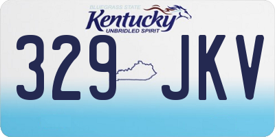 KY license plate 329JKV