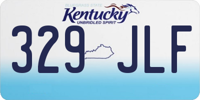 KY license plate 329JLF