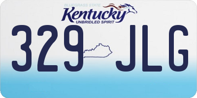 KY license plate 329JLG