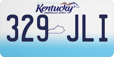 KY license plate 329JLI