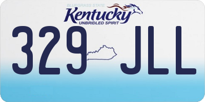 KY license plate 329JLL