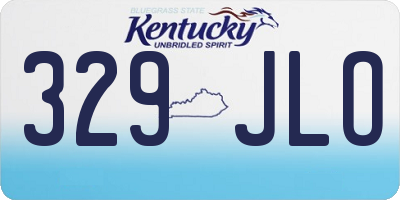 KY license plate 329JLO