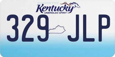 KY license plate 329JLP