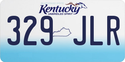 KY license plate 329JLR