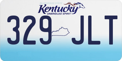KY license plate 329JLT