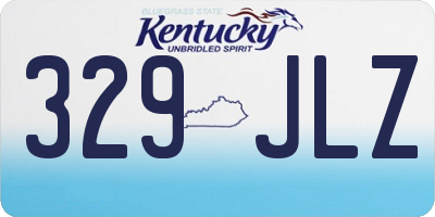 KY license plate 329JLZ