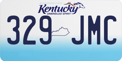 KY license plate 329JMC