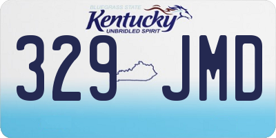 KY license plate 329JMD