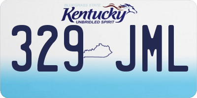 KY license plate 329JML