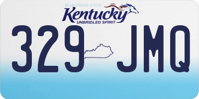 KY license plate 329JMQ