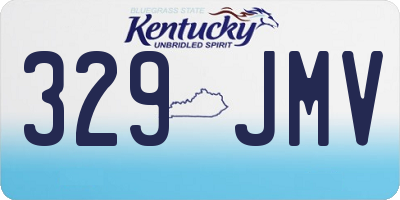KY license plate 329JMV
