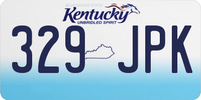 KY license plate 329JPK
