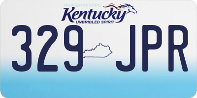 KY license plate 329JPR