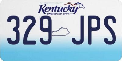 KY license plate 329JPS