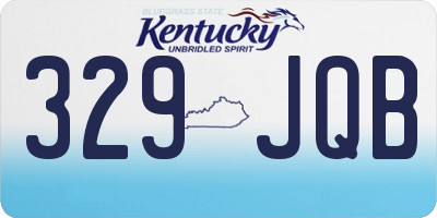 KY license plate 329JQB