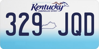 KY license plate 329JQD