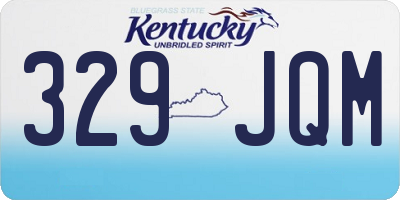 KY license plate 329JQM
