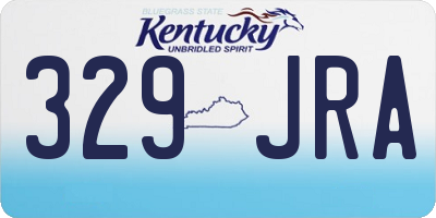 KY license plate 329JRA