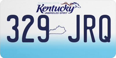 KY license plate 329JRQ
