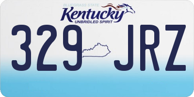 KY license plate 329JRZ