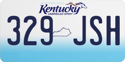 KY license plate 329JSH
