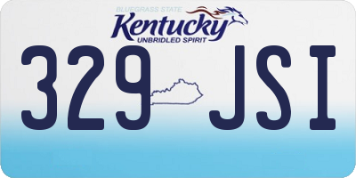 KY license plate 329JSI
