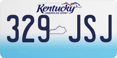 KY license plate 329JSJ